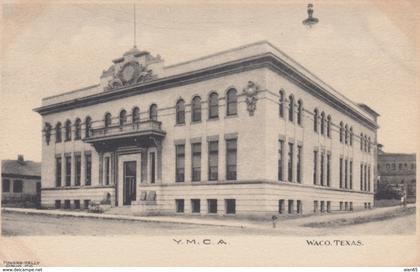 Waco Texas, Y.M.C.A. Building, Architecture, c1900s Vintage Albertype Postcard