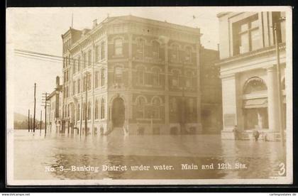 AK Wheeling, WV, Banking District under water, Main and 12th Sts., Hochwasser