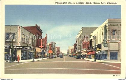 Green Bay Wisconsin Washington Street looking South