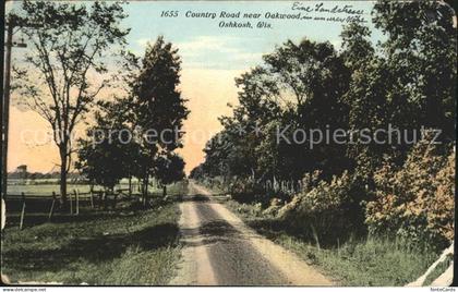 Oshkosh Wisconsin Country Road near Oakwood