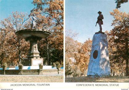 Parkersburg West Virginia USA City Park Jackson Memorial Fountain Confederate Me