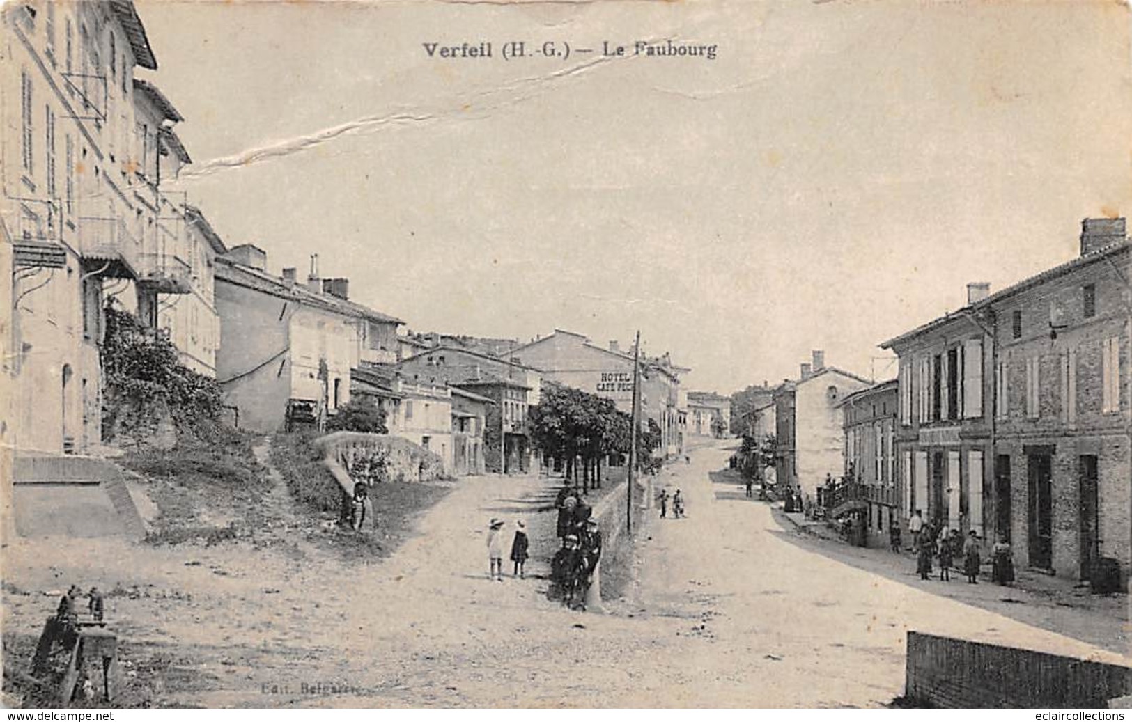Verfeil        31         Le faubourg   2   .  ( Pli Voir scan)