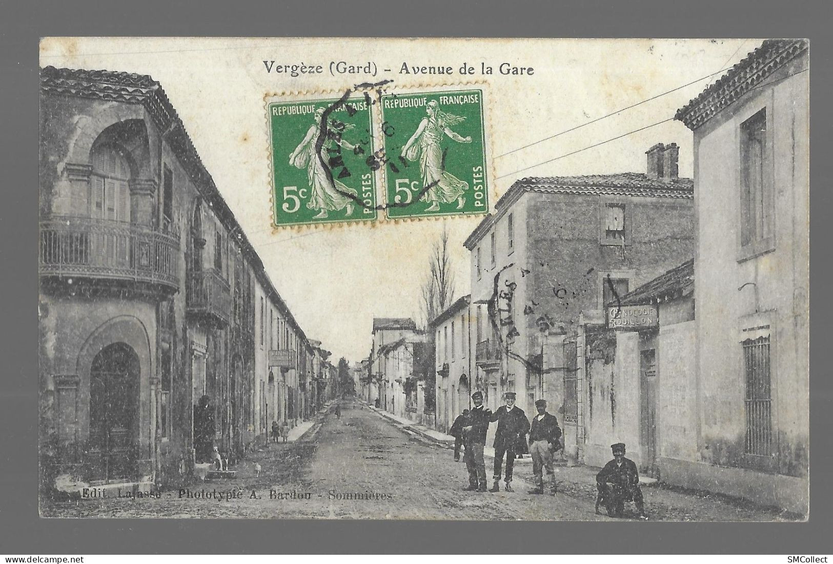 Vergèze, avenue de la gare (1874)