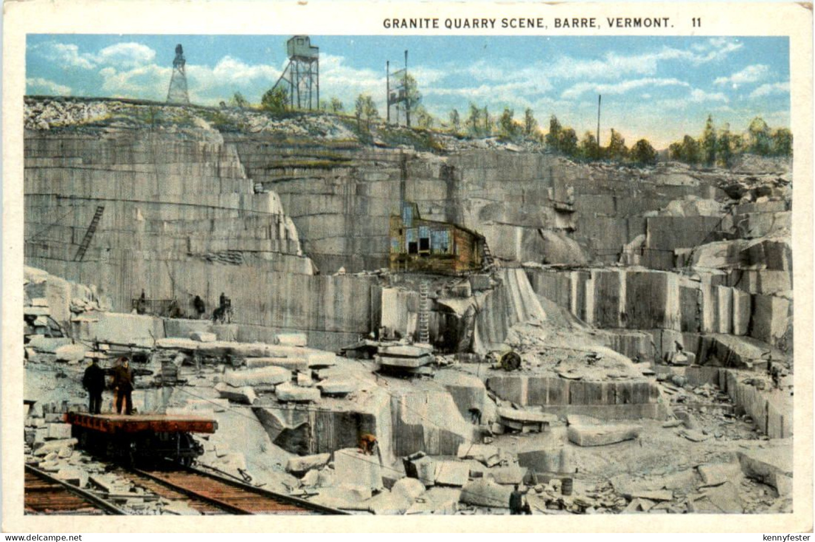 Vermont - Granite Quarry Scene - Barre