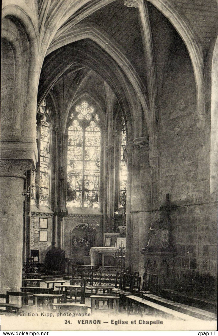 Vernon CPA Eglise et chapelle