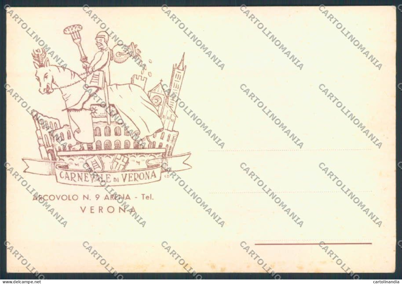 Verona Carnevale FG cartolina MQ2681