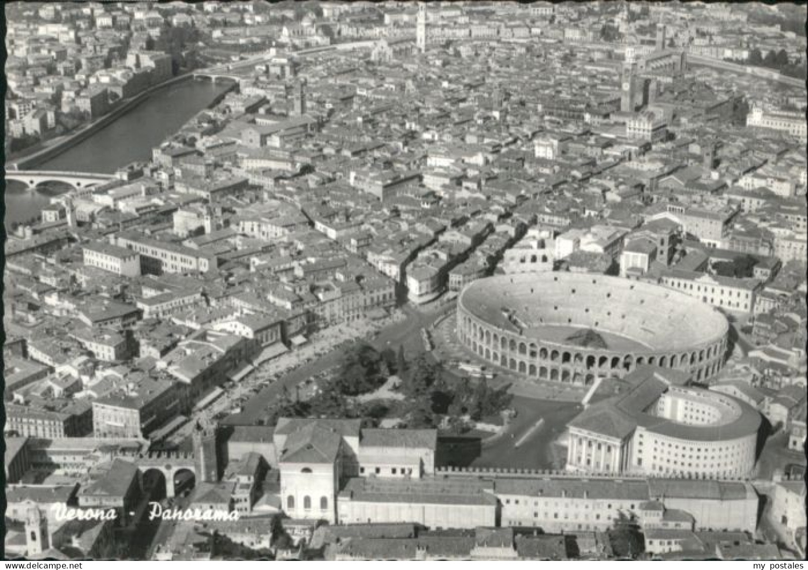 Verona Veneto Verona Fliegeraufnahme