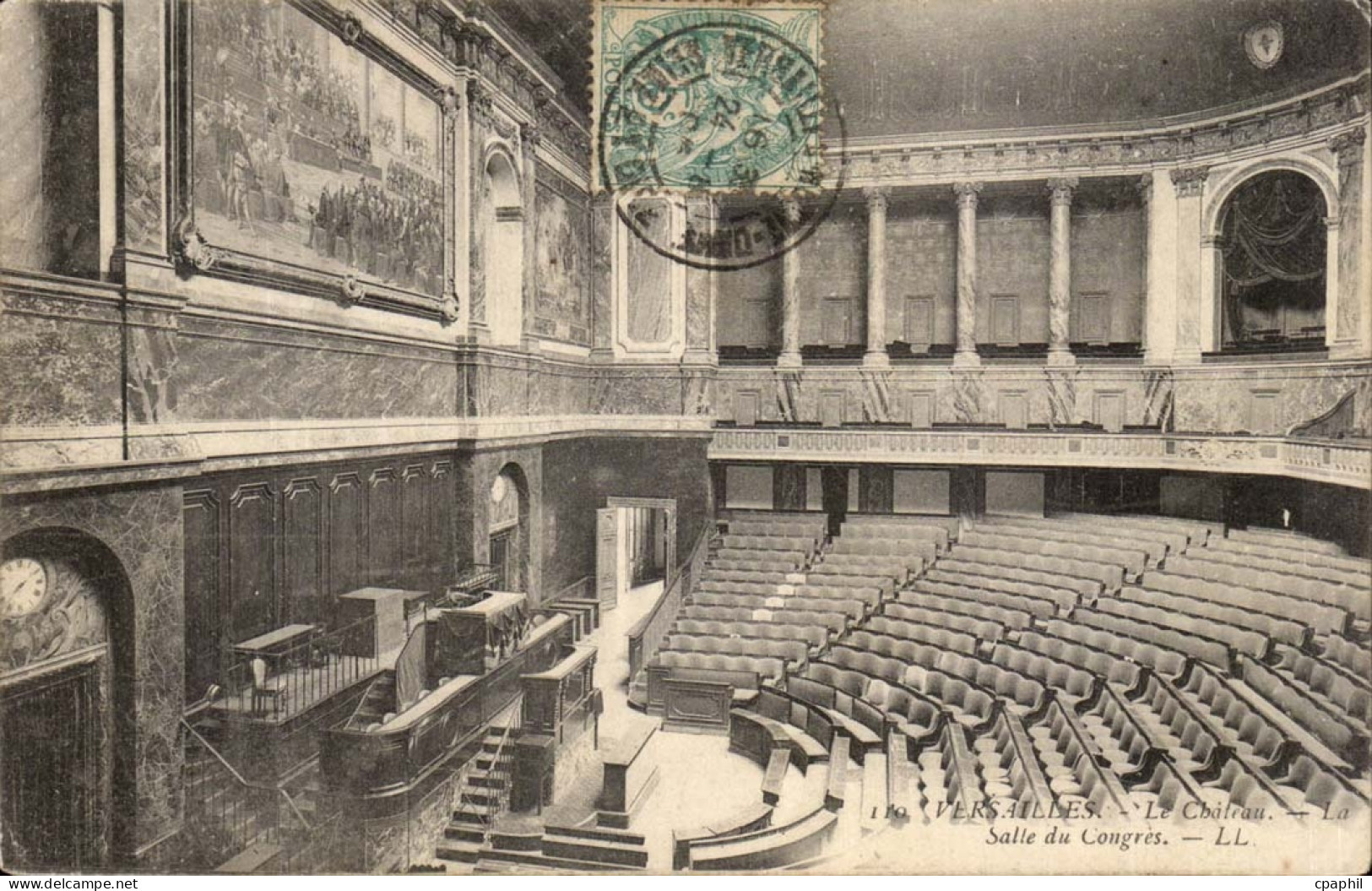 Versailles CPA le chateau Salle du congres