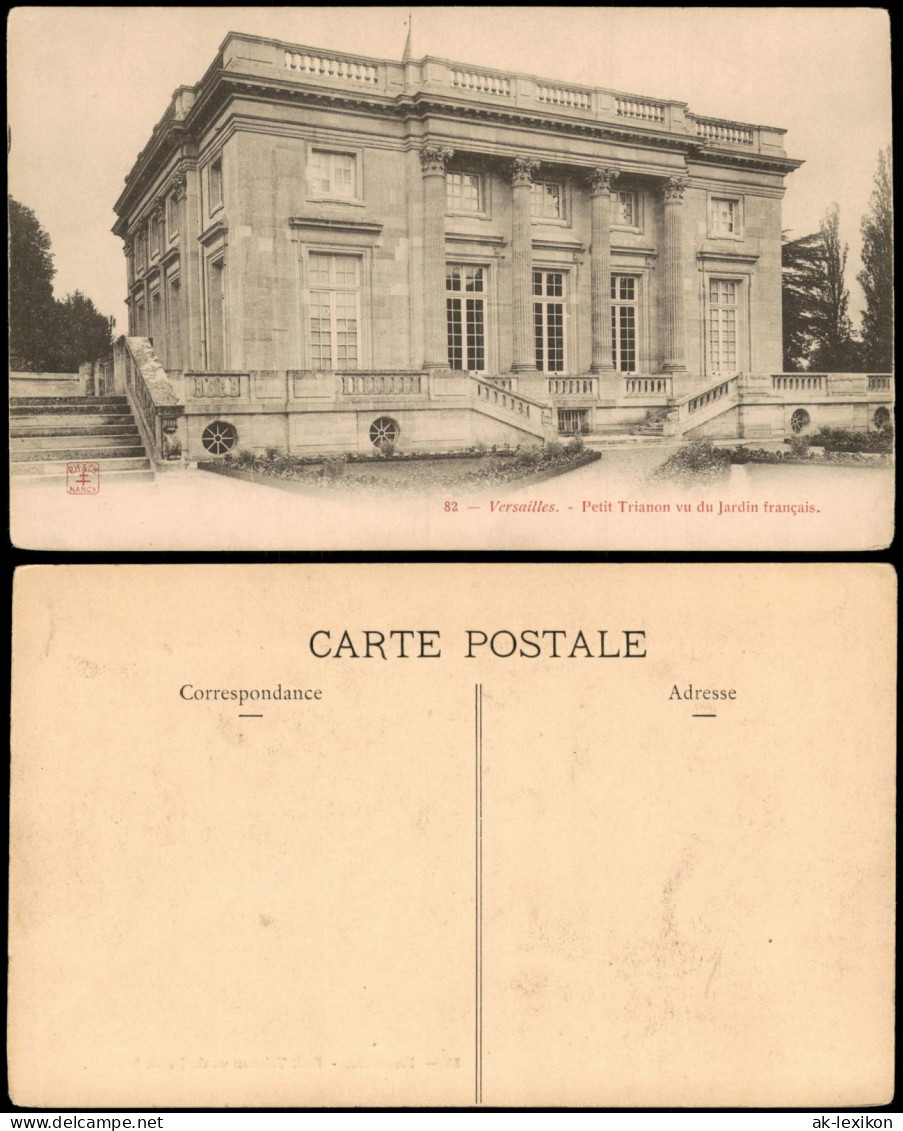 Versailles Petit Trianon vom Französischen Garten aus gesehen 1910