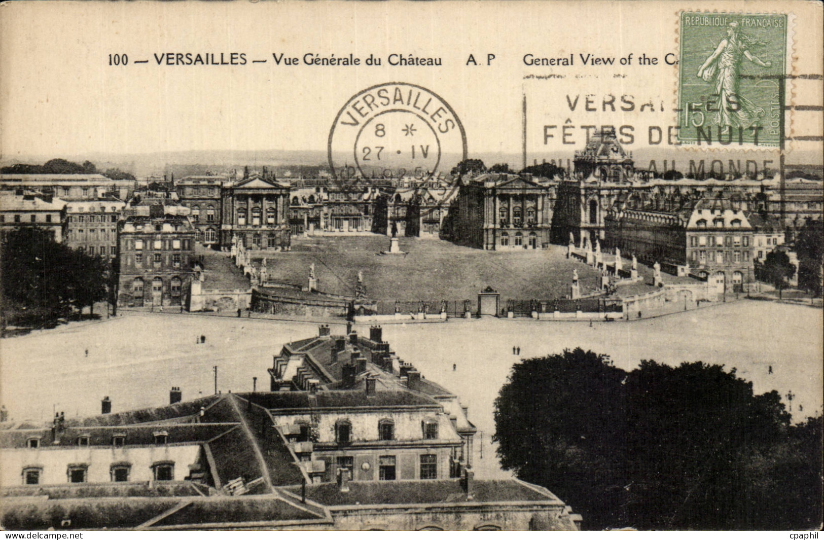 Versailles - Vue Generale du Chateau - CPA