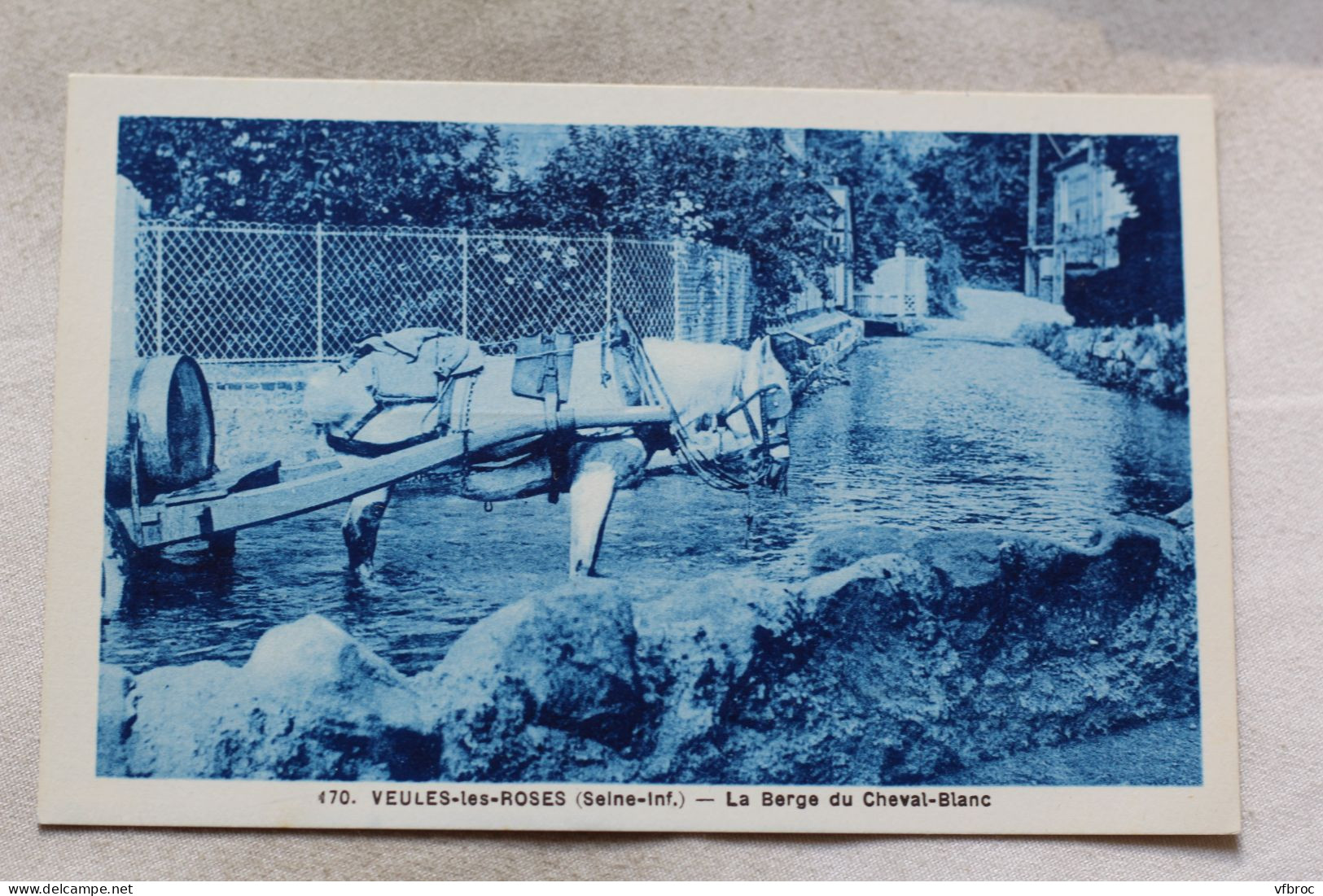 Veules les Roses, la berge du cheval blanc, Seine Maritime 76