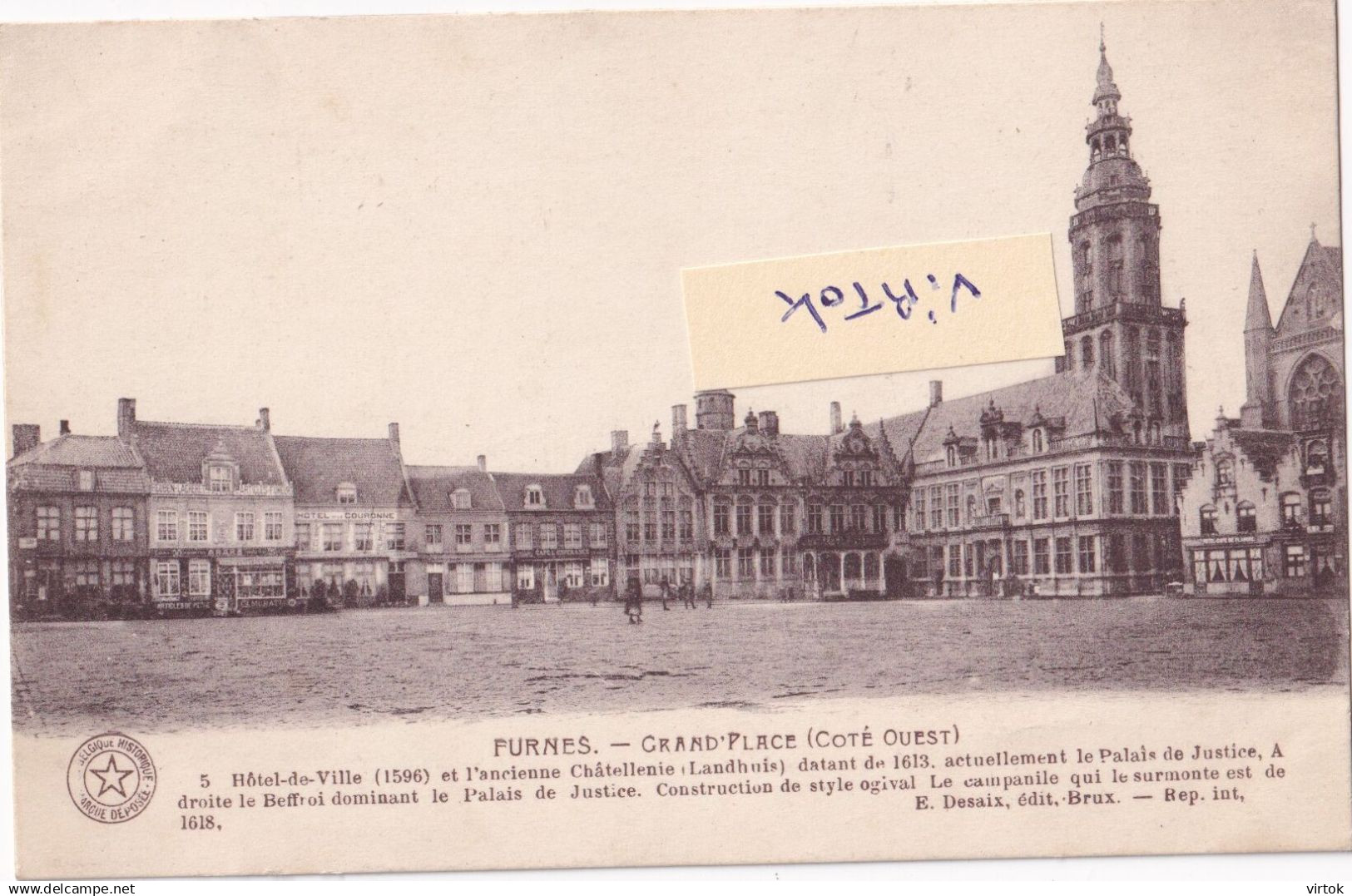 Veurne - Furnes :   grand place (    zie scans )