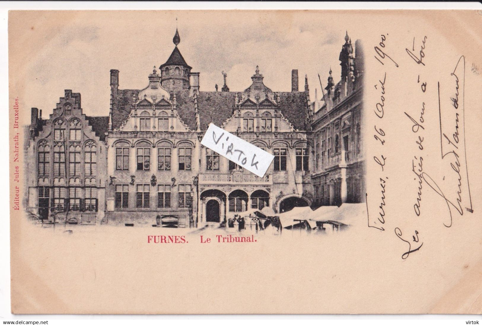 VEURNE  :  Le trubunal  ( 1900 )