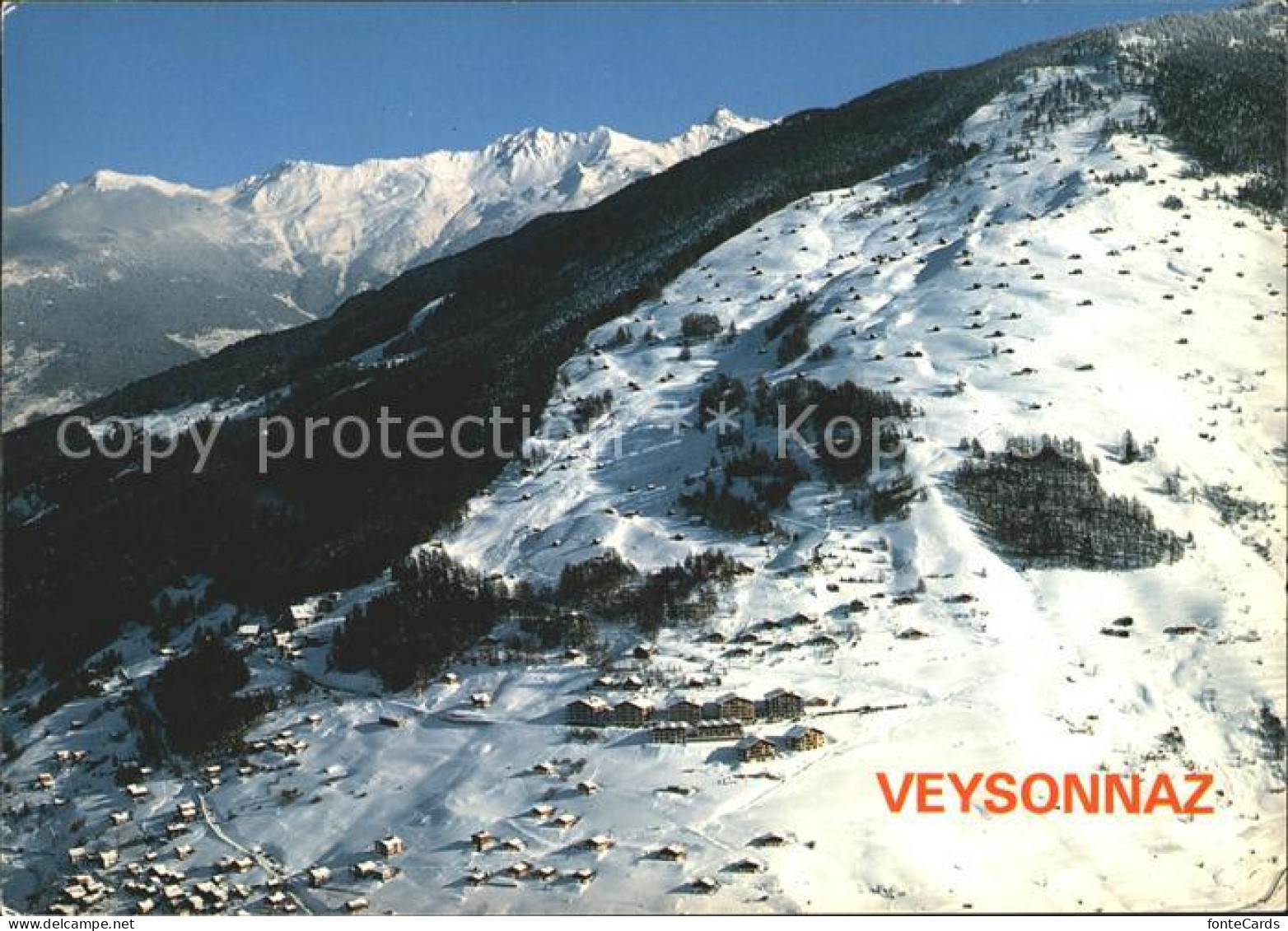 Veysonnaz Fliegeraufnahme