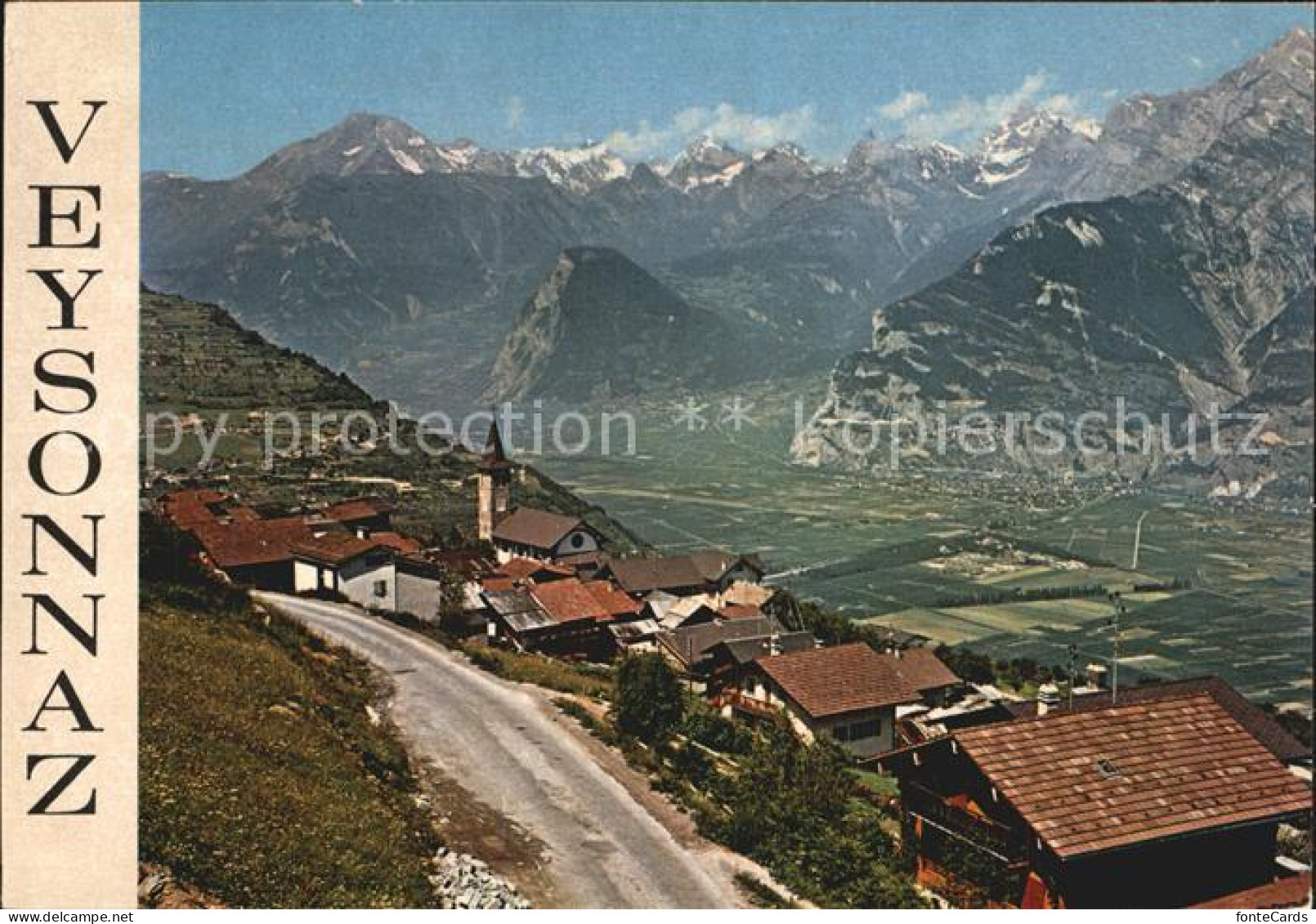 Veysonnaz Panorama Alpen