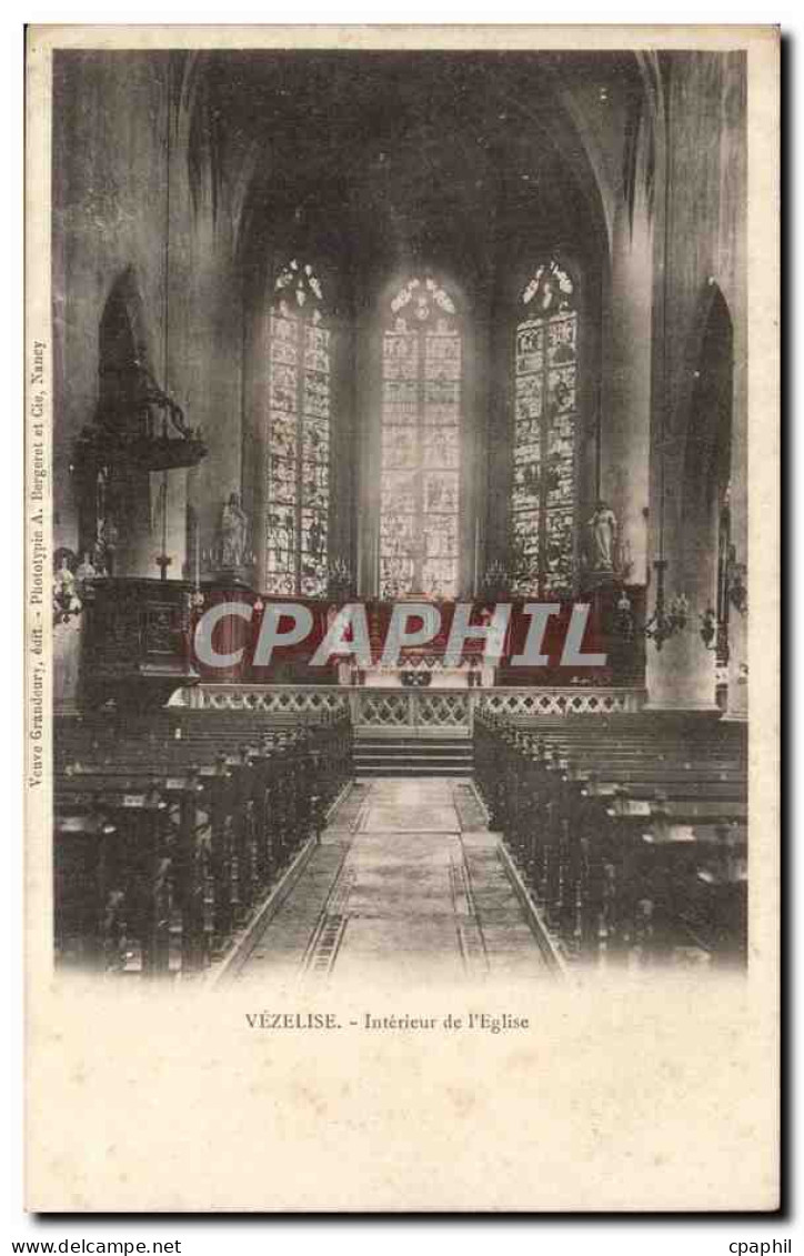 Vezelise CPA Interieur de l'eglise