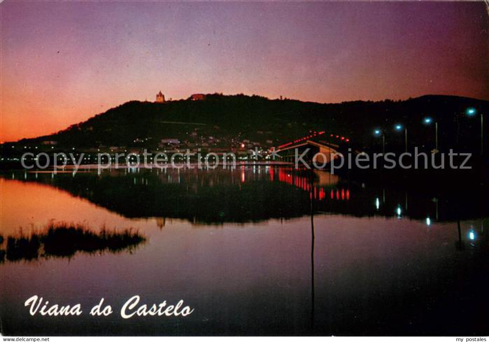 Viana do Castelo Panoramica nocturna da cidade