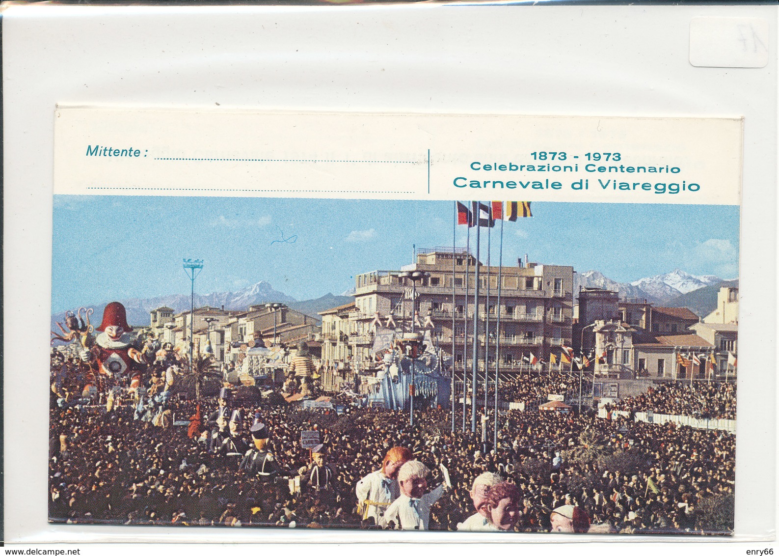 VIAREGGIO -  BUSTA FDC  CARNEVALE 1974