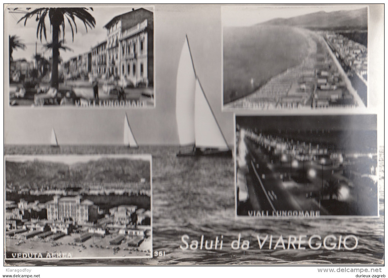 Viareggio old postcard travelled 1964 bb151228