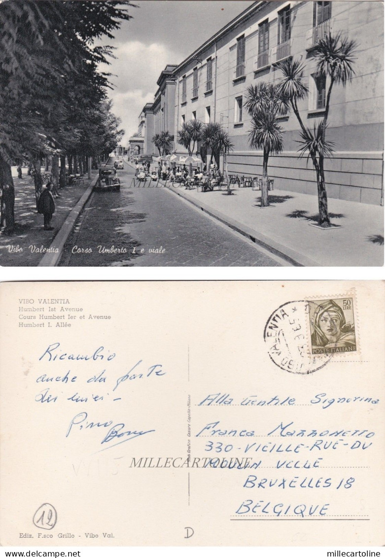 VIBO VALENTIA: CORSO UMBERTO I E VIALE   1965