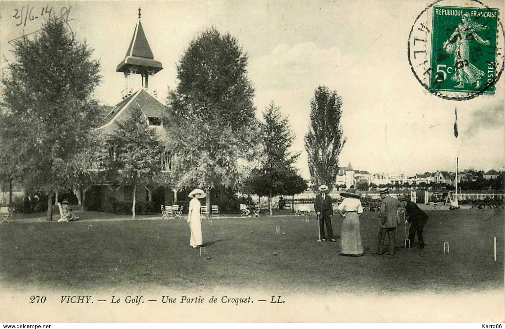 vichy * le golf * une partie de croquet * jeu sport link links