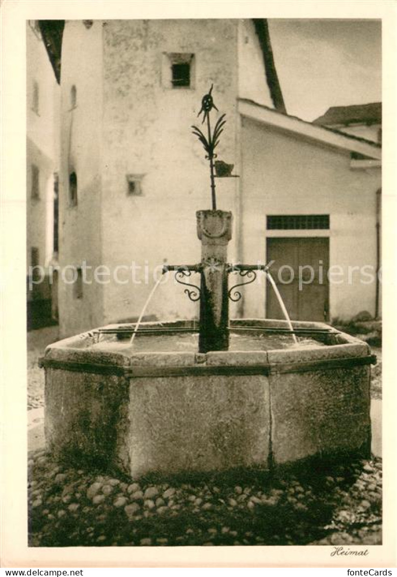 Vicosoprano GR Dorfbrunnen