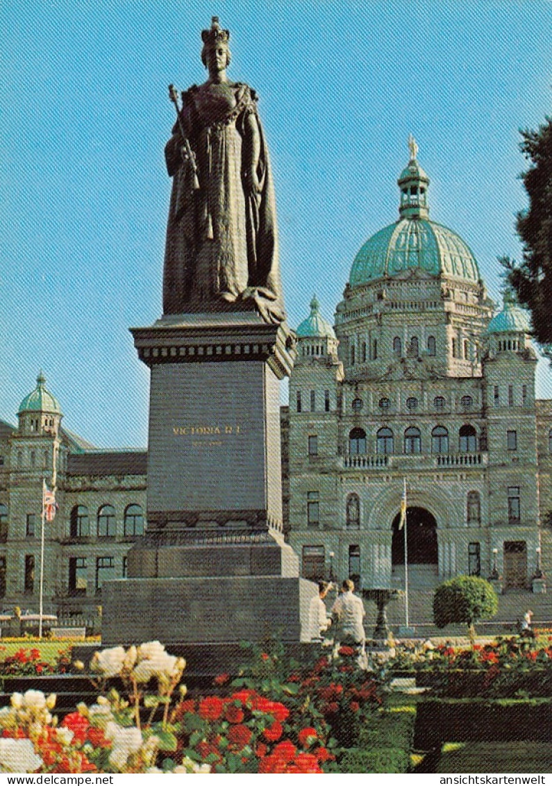 Victoria, B.C., Statue of Queen Victoria ngl #F1700