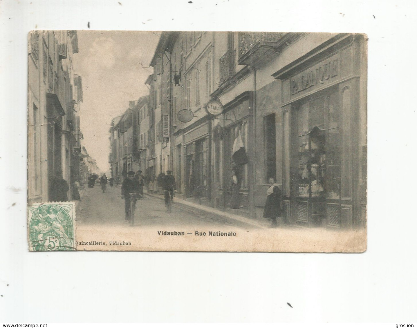 VIDAUBAN (BAR) RUE NATIONALE MAGASIN PALANQUE ET AUTRES COMMERCES