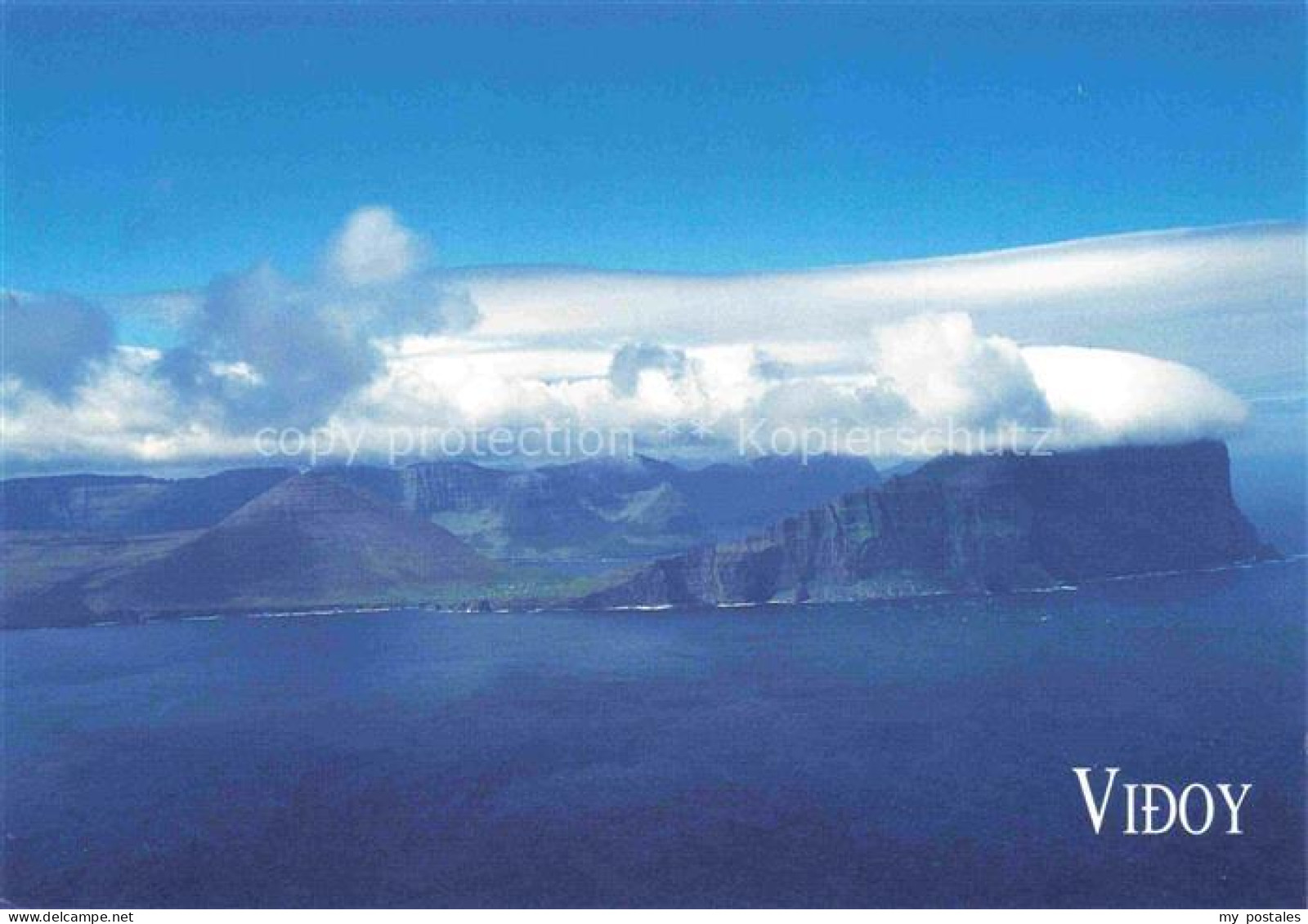 Vidoy Faeroeer Island Fliegeraufnahme