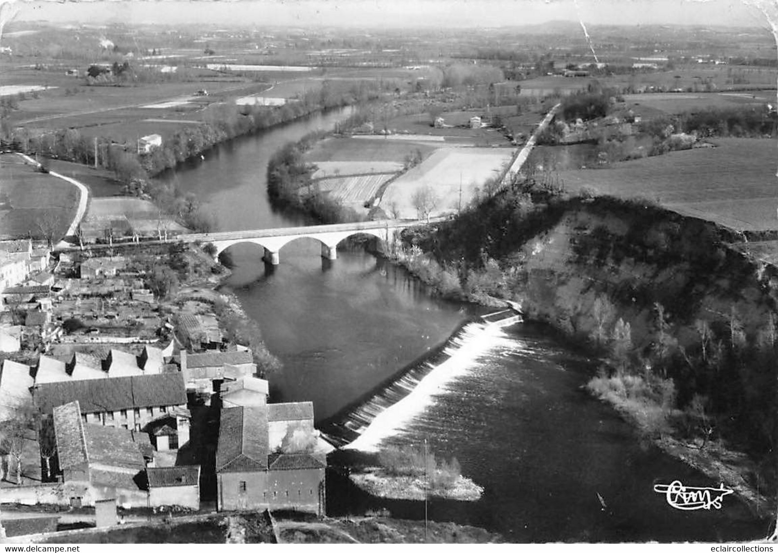 Vielmur sur Agout           81        Vue générale aérienne     10 x 15  - 1959 -    (voir scan)