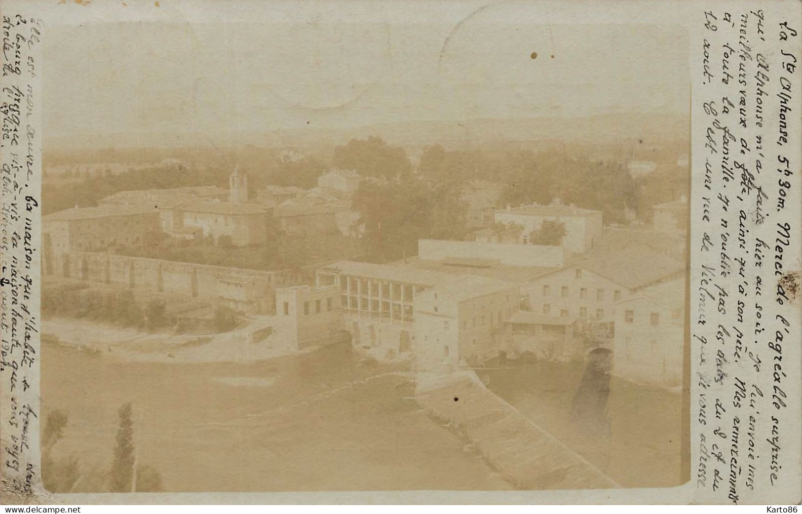 vielmur sur agout * carte photo 1904 * industrie usine ?