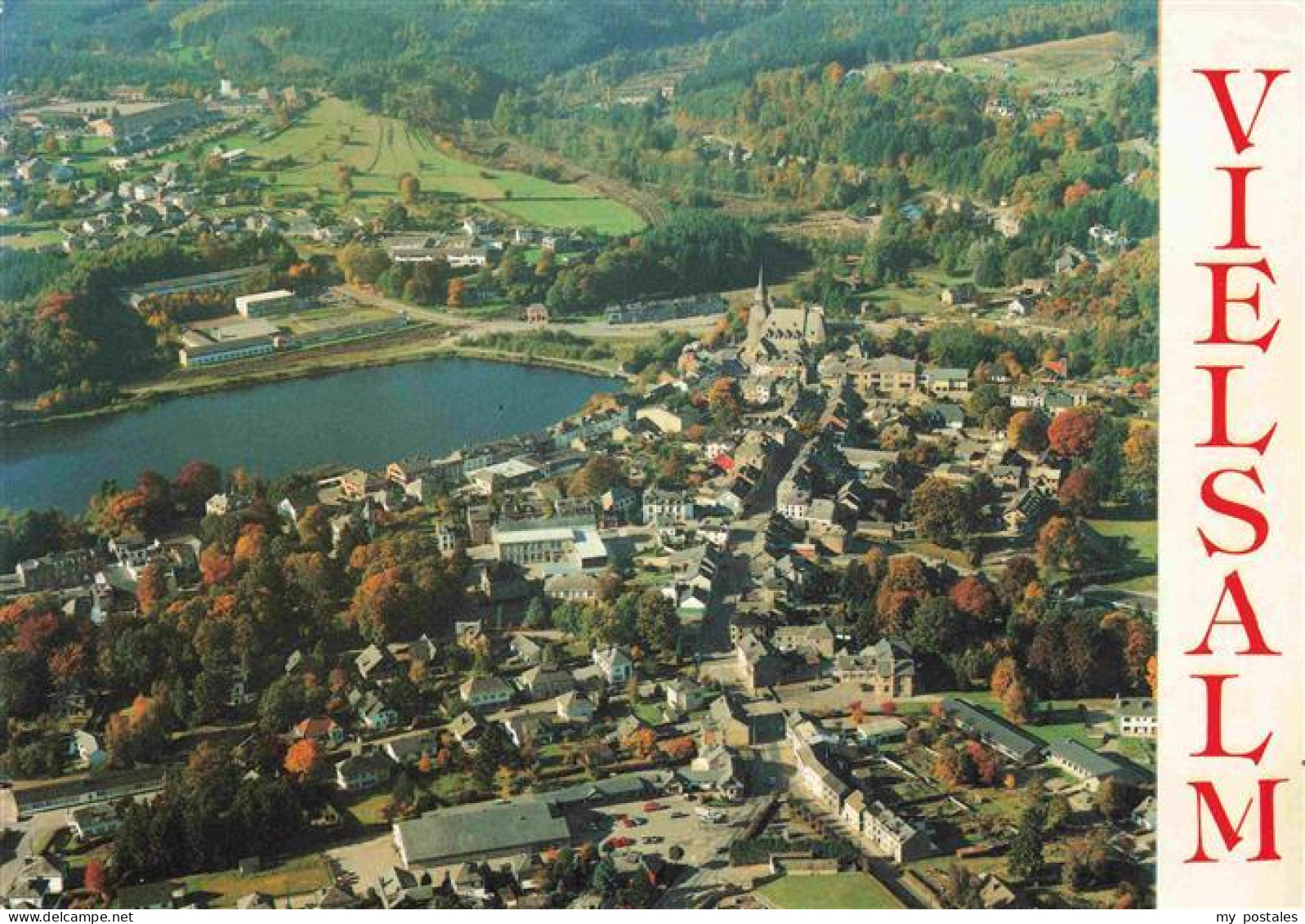 Vielsalm  Liege Belgie Fliegeraufnahme