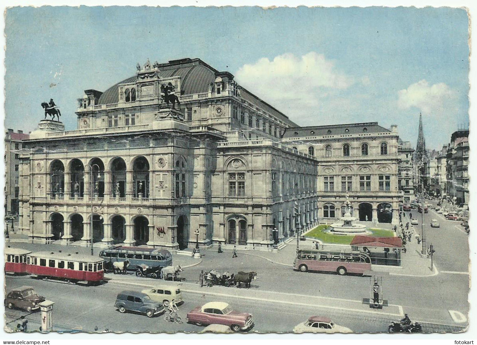 Vienna Austria, Vintage PC, Vienna State Opera, 1961