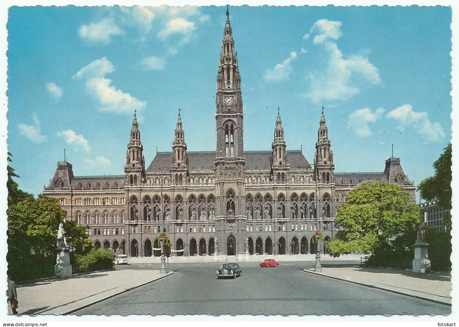 Vienna City Hall, Vintage PC, Vienna Austria, 1964