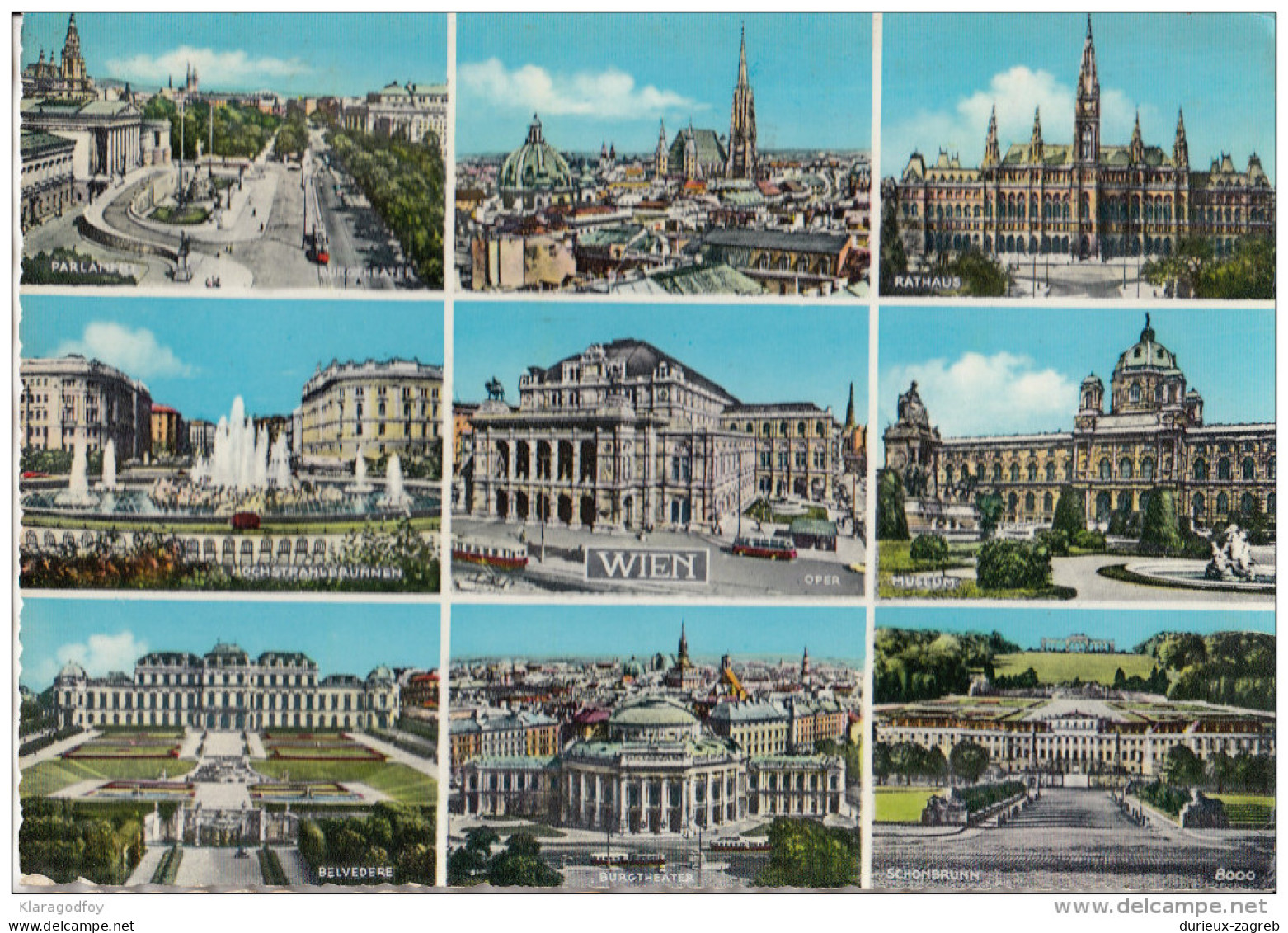 Vienna old postcard travelled 19?? bb151026