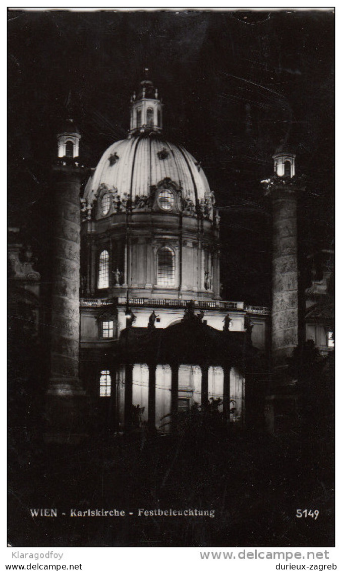Vienna old postcard travelled 1966 bb151030