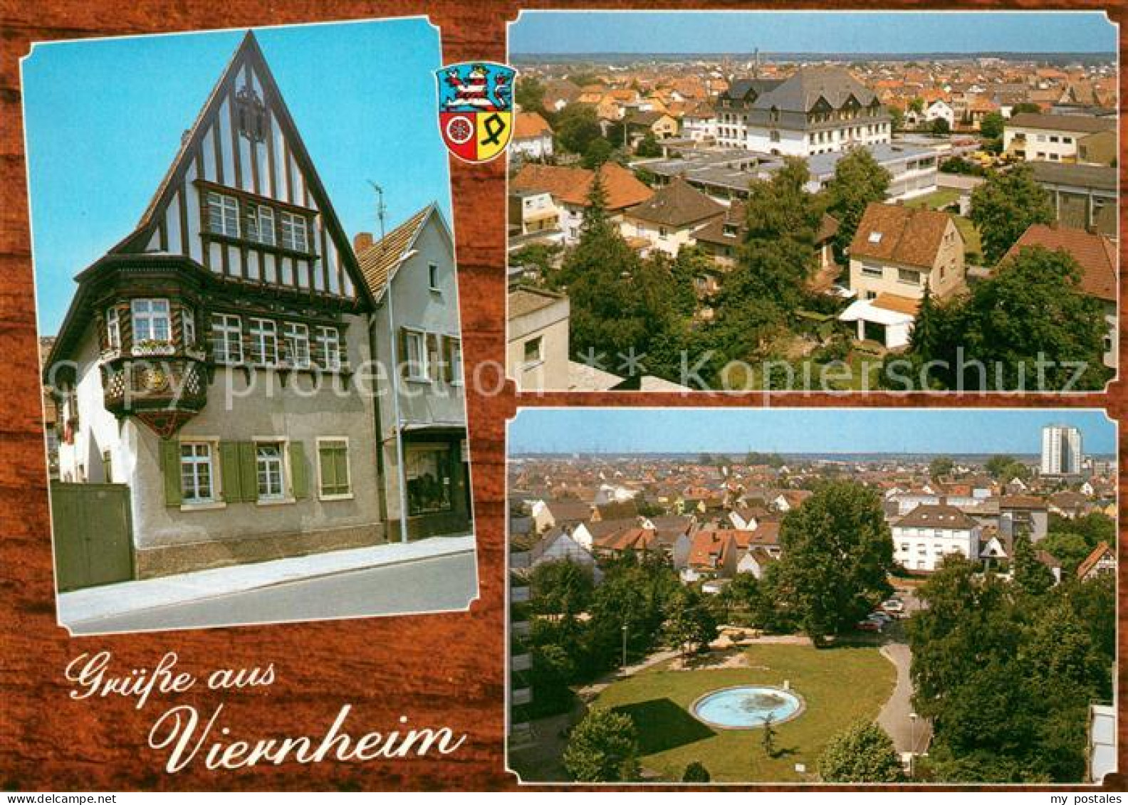 Viernheim Erker Stadtblick Park