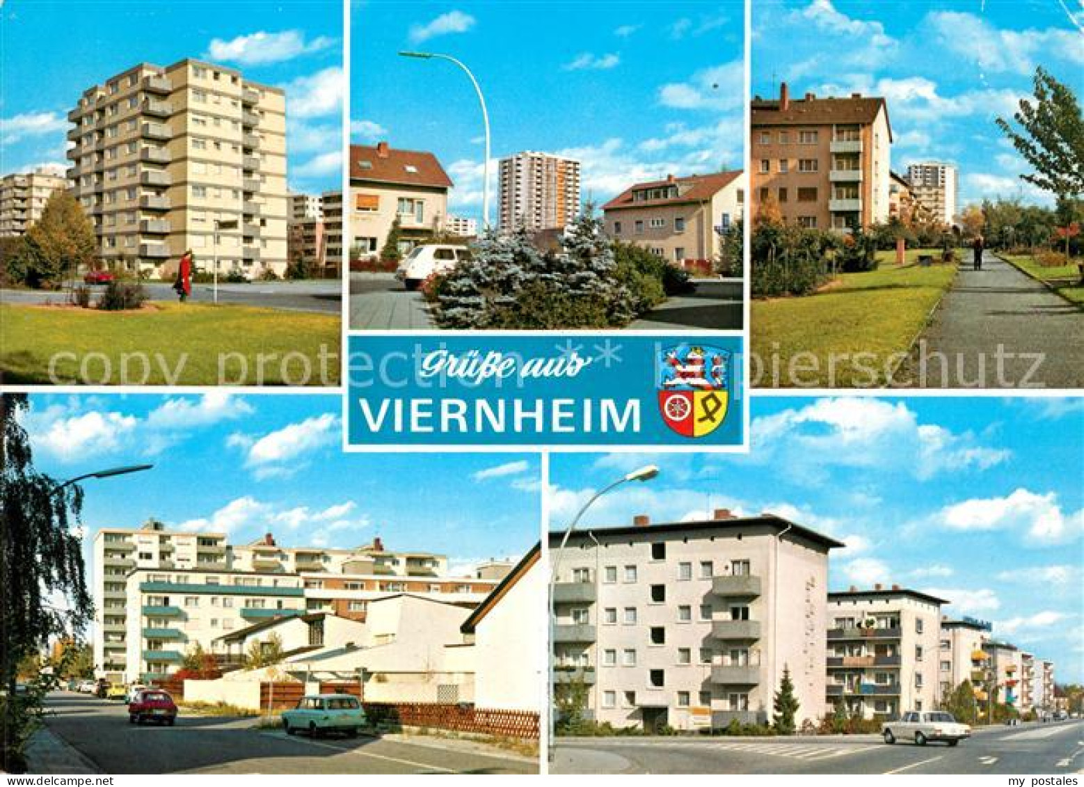 Viernheim Siedlung Hochhaeuser
