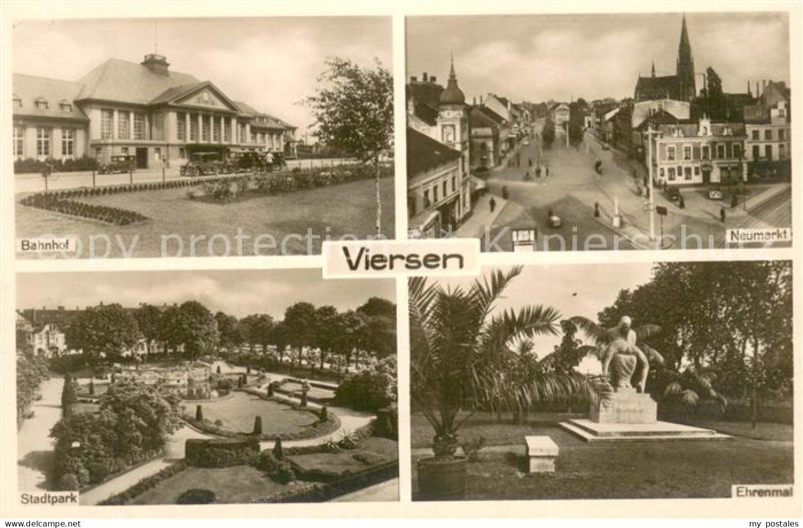 Viersen Bahnhof Neumarkt Ehrenmal Stadtpark