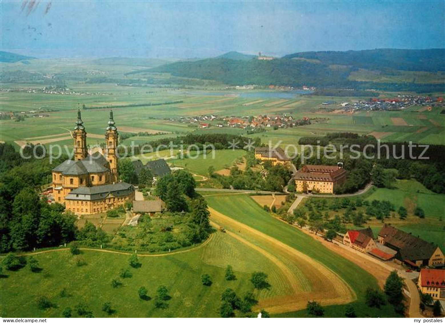 Vierzehnheiligen Fliegeraufnahme Basilika Maintal