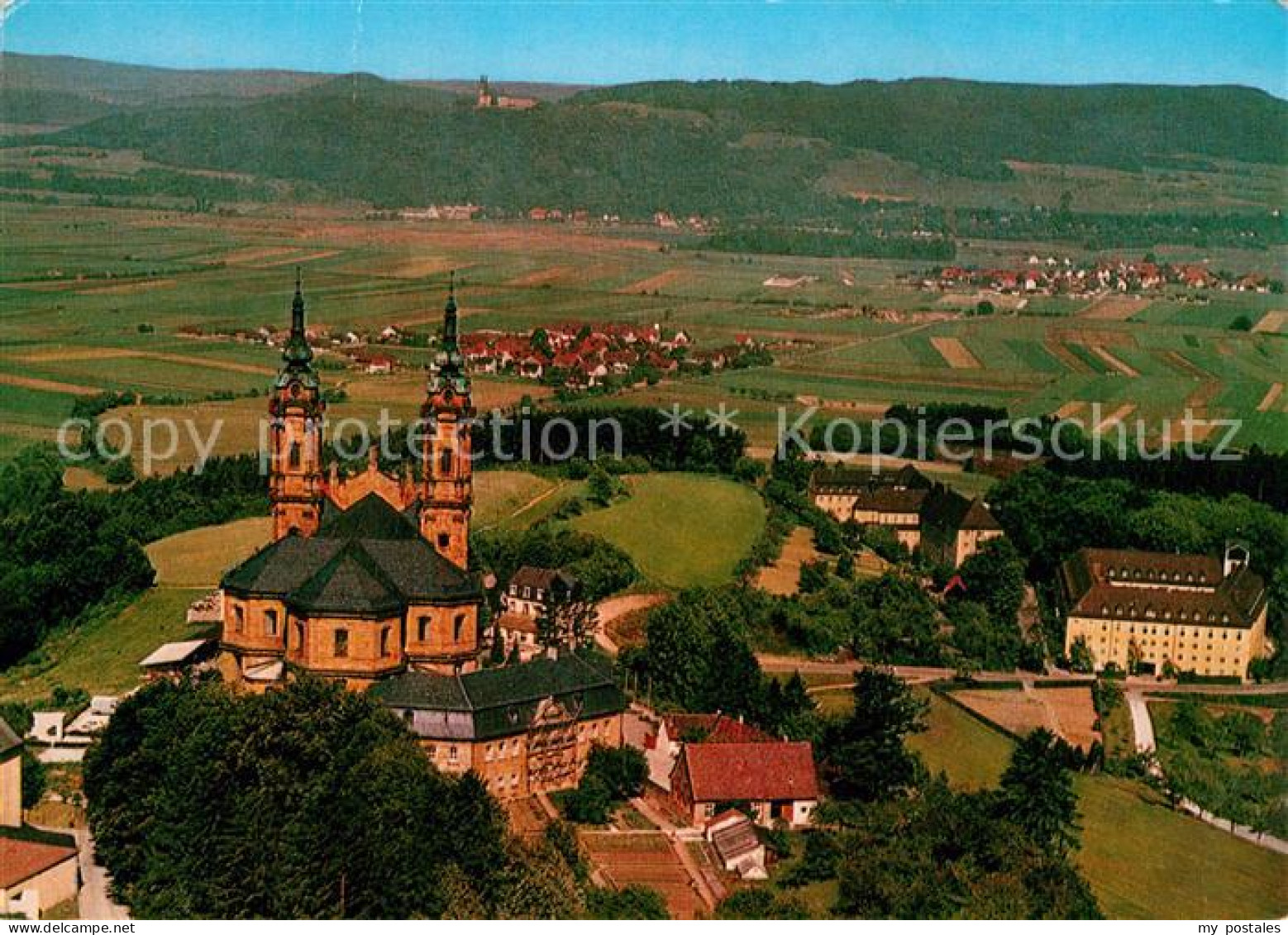 Vierzehnheiligen Fliegeraufnahme Basilika Maintal