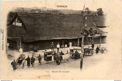 Tonkin - Moyens de transport