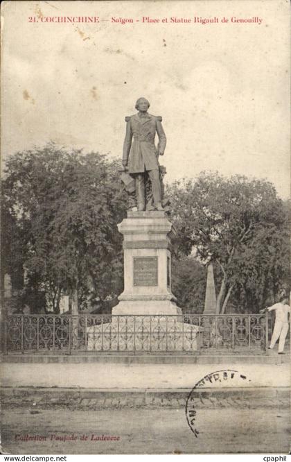 Viet - Nam - Vietnam - Cochinchine - Saigon - Statue de Bigault et Genouilly CPA