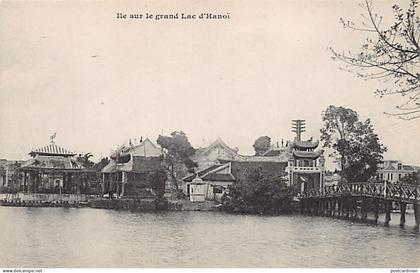 Vietnam - HANOI - Ile sur le grand lac - Ed. Messageries Maritimes