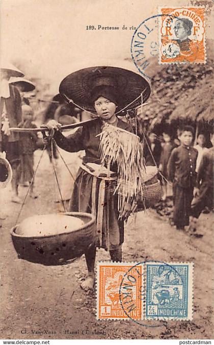Vietnam - Porteuse d eriz - Ed. Van-Xuan 189