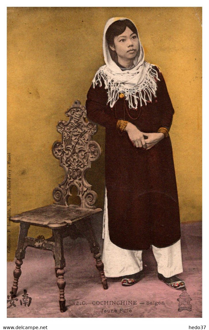 Vietnam - Cochinchine - Saïgon - Jeune Fille