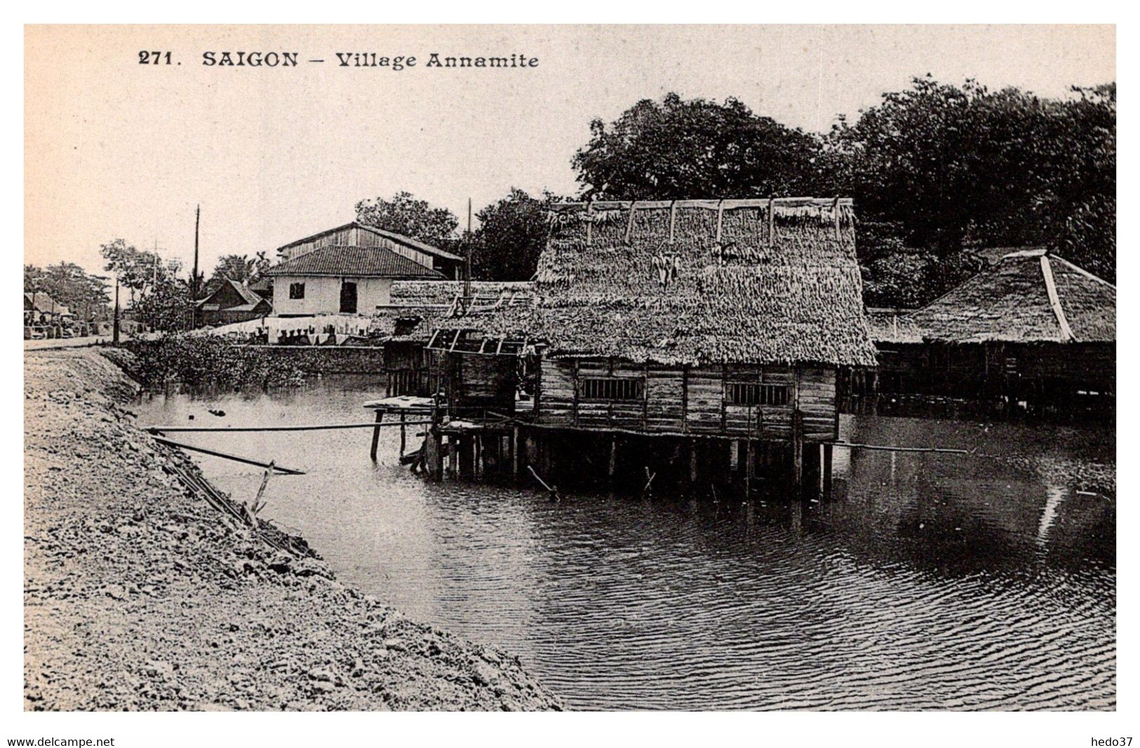 Vietnam - Cochinchine - Saïgon - Village Annamite