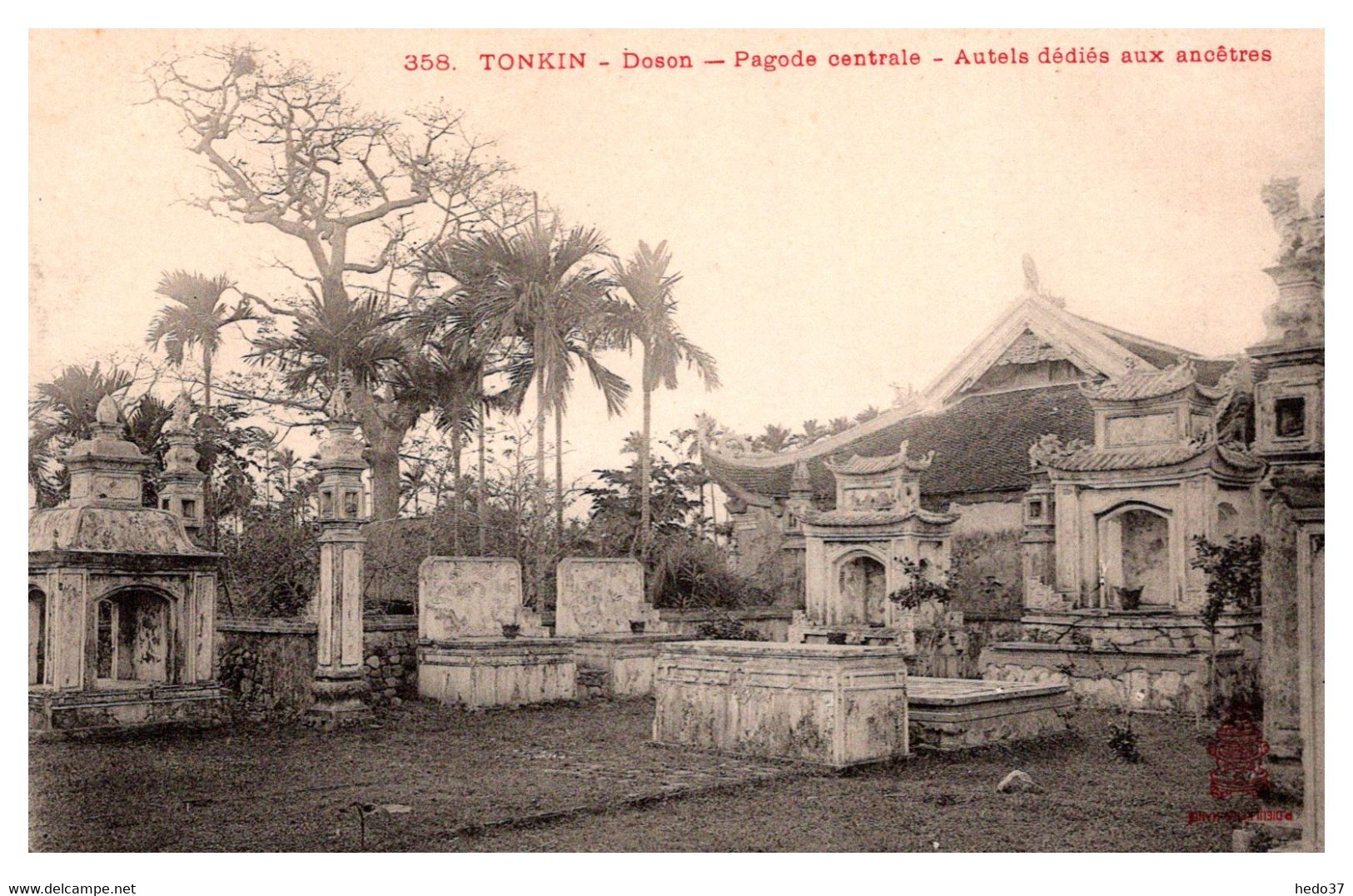 Vietnam - Indochine - Tonkin - Doson - Pagode