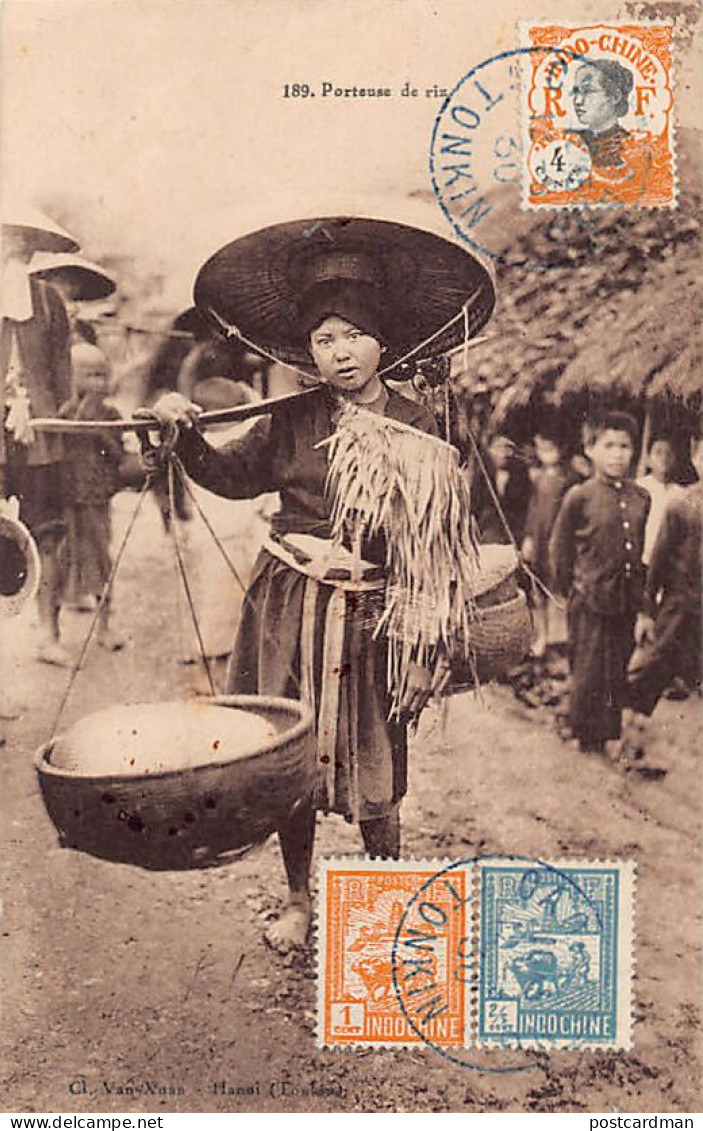 Vietnam - Porteuse d eriz - Ed. Van-Xuan 189