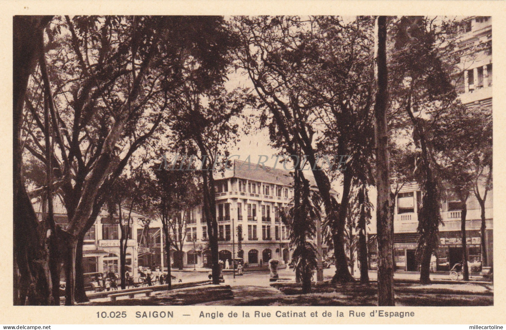 VIETNAM - Saigon - Angle de la Rue Catinat et Rue d'Espagne